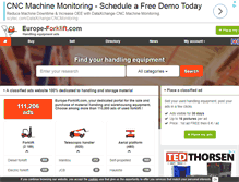 Tablet Screenshot of europe-forklift.com